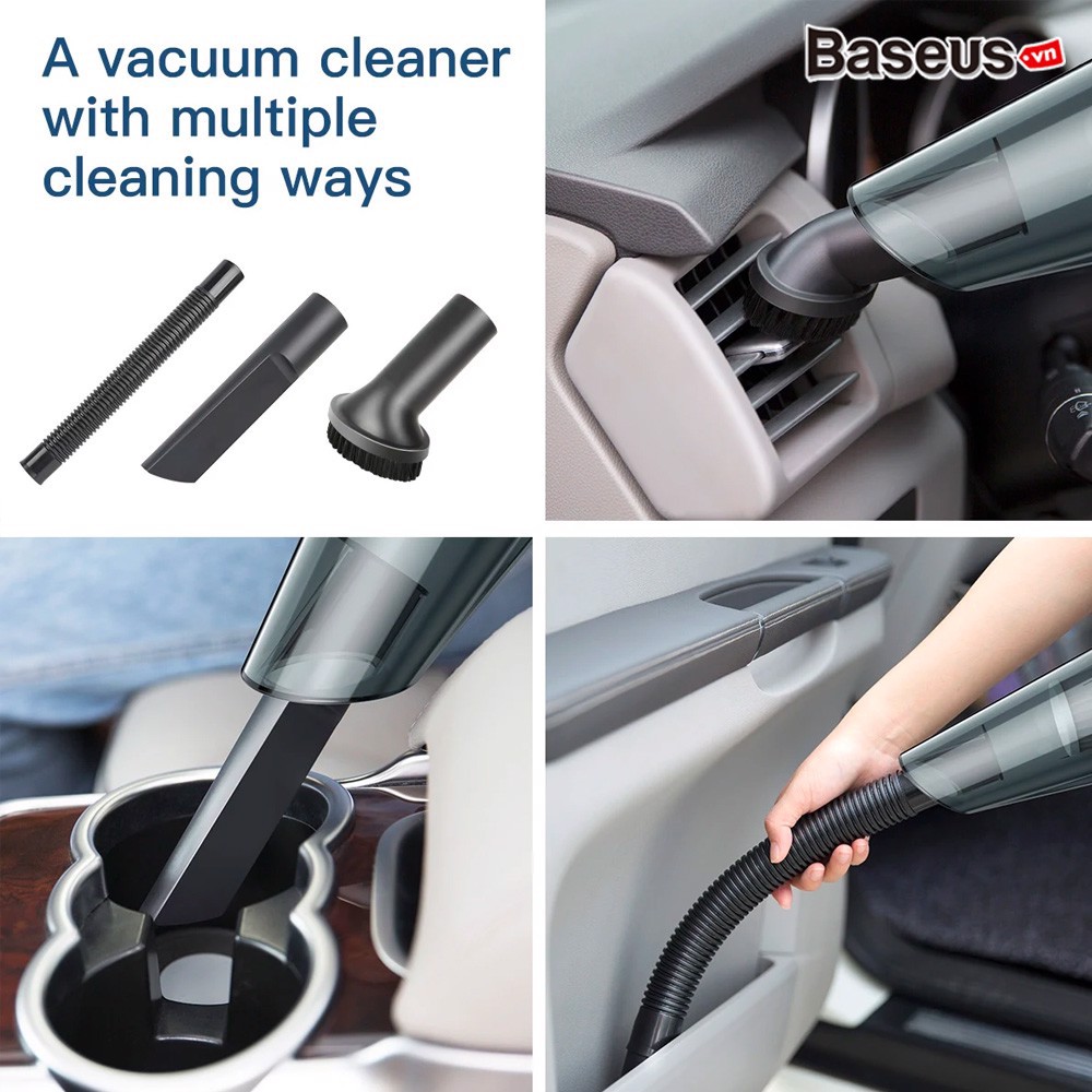 Máy hút bụi cầm tay Mini dùng trong xe ô tô (xe hơi) Baseus Shark One H-505 Car Vacuum Cleaner (4000 Pa / 65W, Wireless)