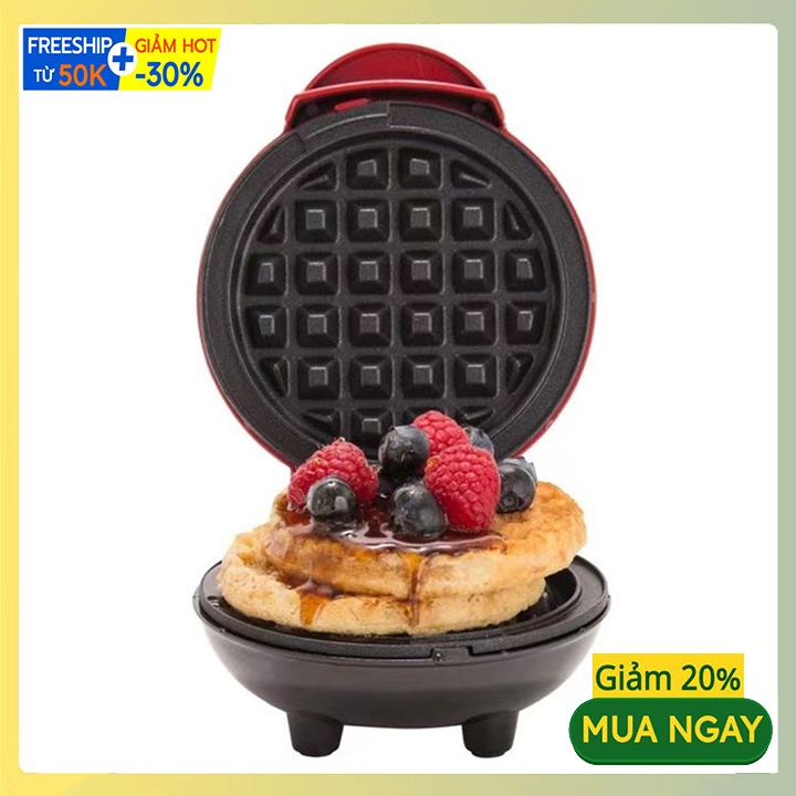 Máy Làm Bánh Waffle, Bánh Tổ Ong, Bánh Tàn Ong Mini Sokany