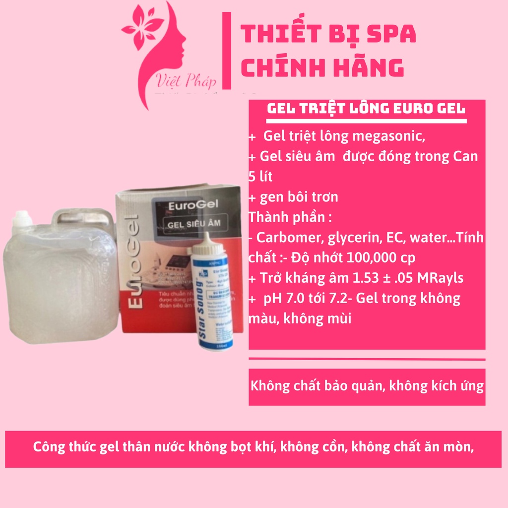 Gel triệt lông euro gel thùng 5kg