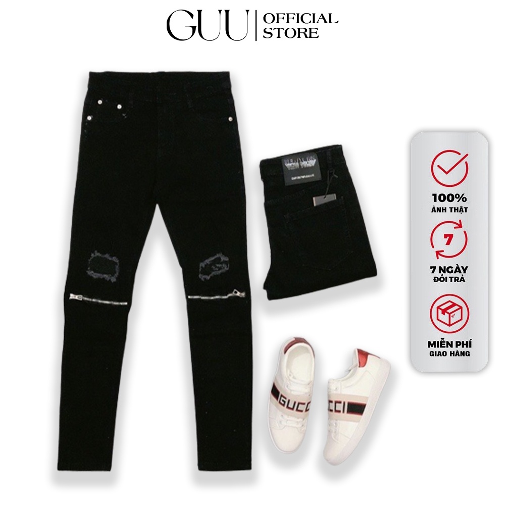 Quần Jean Nam Phối Khóa Dáng Slim Fit chất siêu đẹp, Quần bò Nam