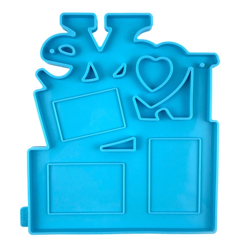 Khuôn Silicone Làm Khung Ảnh Hình Trái Tim Trang Trí DIY