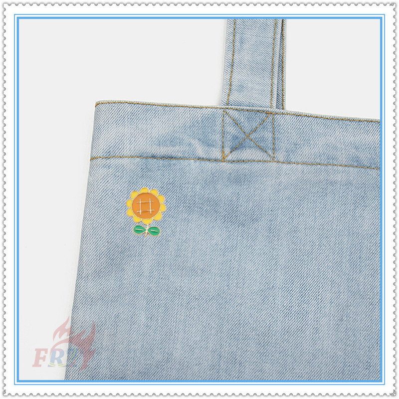 Ghim cài áo tráng men series 01 hoa hướng dương hoạt hình dễ thương