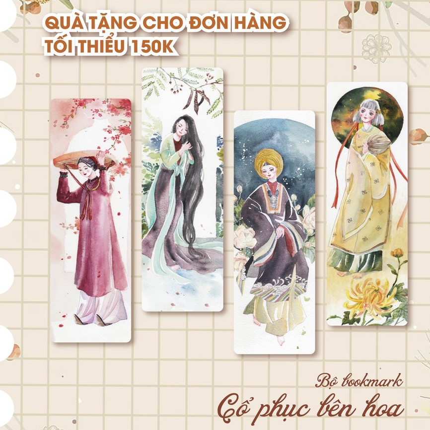 [Book Gift] - Bộ Bookmark Cổ Phục Bên Hoa/ Sơn Thủy Hữu Tình - IPM