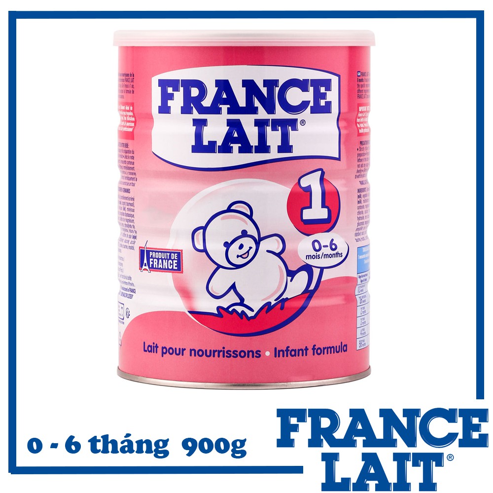 [ MUA 1 TẶNG 1 Bàn chải đánh răng hình con Voi Dr. Brown’s ] Sữa bột France Lait ( 900g )