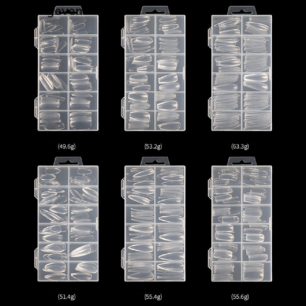 Bộ 120 Miếng Dán Hỗ Trợ Nối Dài Móng Tay Nghệ Thuật