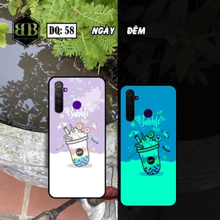 Ốp lưng kính Dạ Quang Realme 5 Pro / Realme 5Q / Realme Q phát sáng trong đêm cute