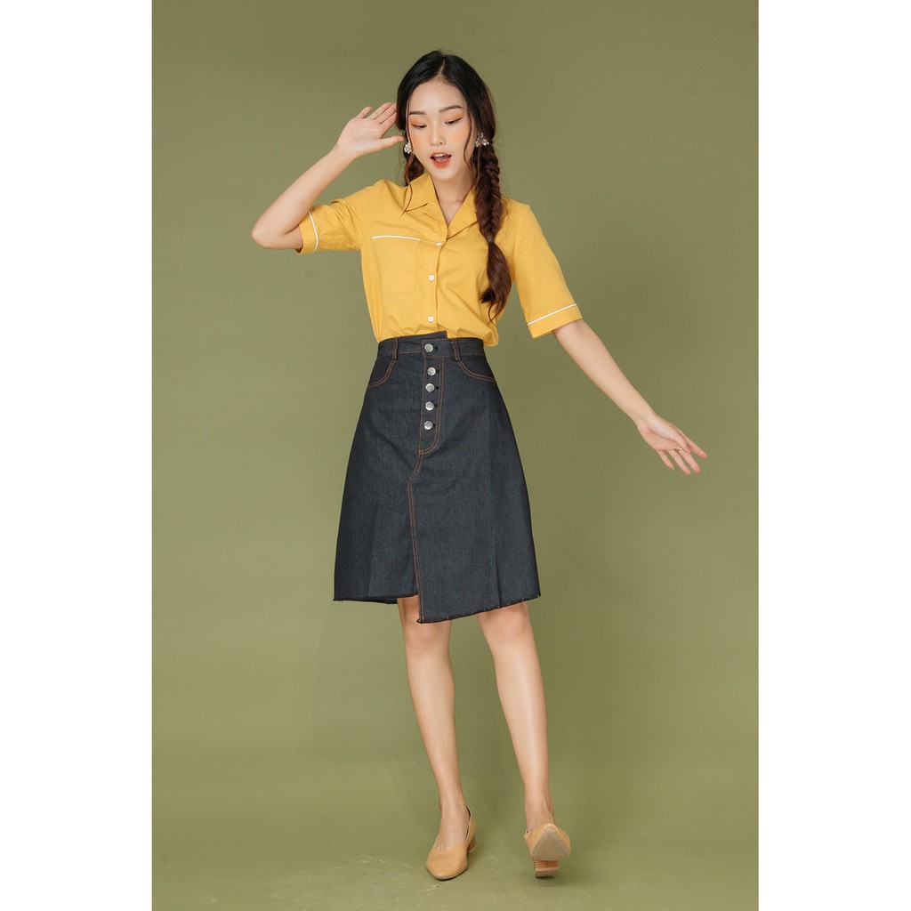 92 Wear - Chân váy jean lệch gấu -Hàng nhập khẩu | BigBuy360 - bigbuy360.vn