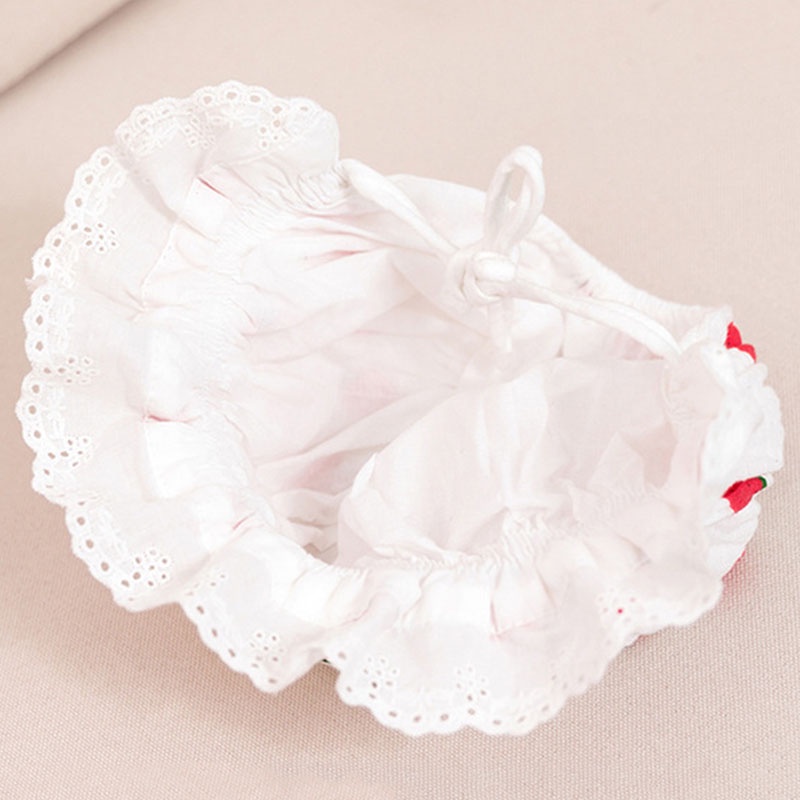 Mũ Cotton Mềm In Họa Tiết Quả Dâu Thời Trang Xuân Hè Cho Bé Sơ Sinh