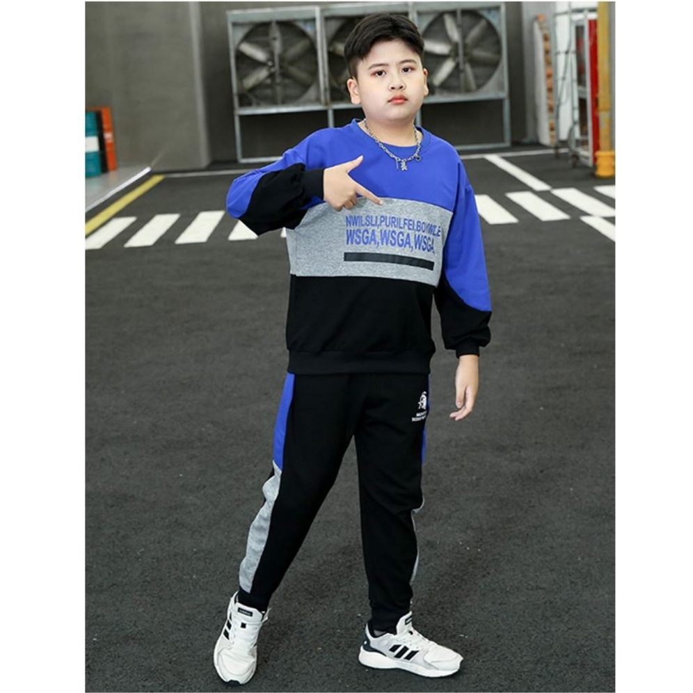 Bộ thu đông cho bé trai 14-45kg, quần áo thu đông bé trai 4-15 tuổi SWAG cá tính năng động, hàng may kĩ.SWAG68