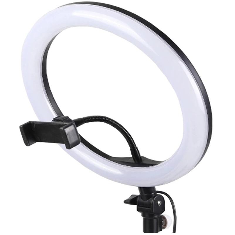 Đèn Hỗ Trợ Livestream - Bán Quần Áo Thời Trang Trang Điểm - Màu Đen Hồng -Ring led 26 cm / 10 in 30 w 3 Chế Độ Ánh Sáng