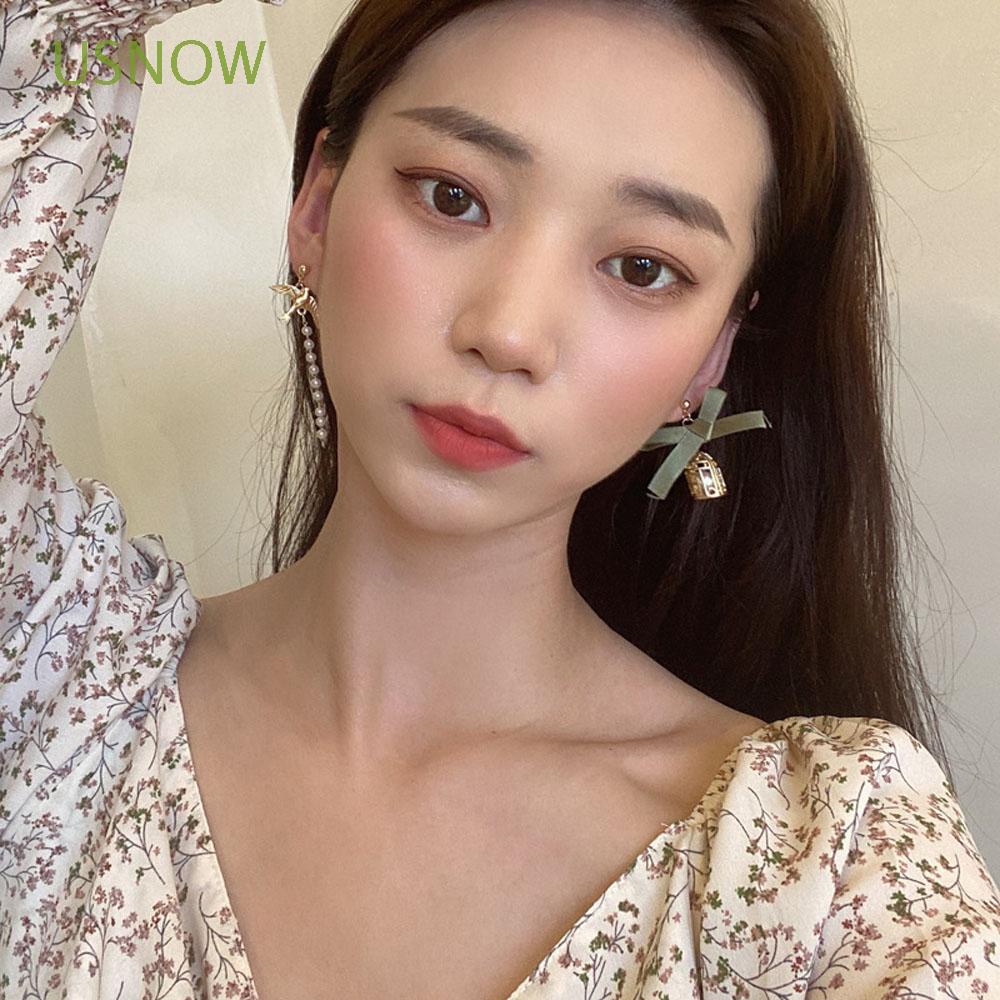 Khuyên Tai Dáng Dài Hình Lồng Chim Phong Cách Hàn Quốc Thời Trang Cho Nữ