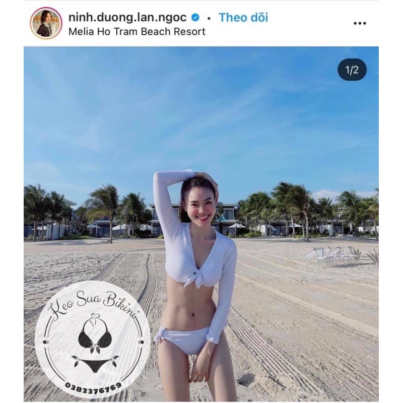 BIKINI 2 MẢNH TAY DÀI NINH DƯƠNG LAN NGỌC