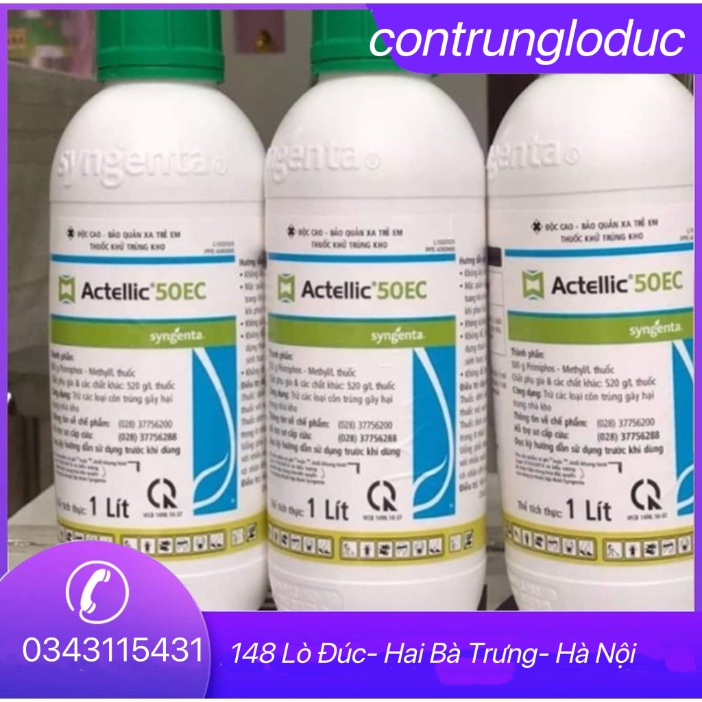 Thuốc khử trùng kho - diệt mọt nông sản Actellic 50EC 1L