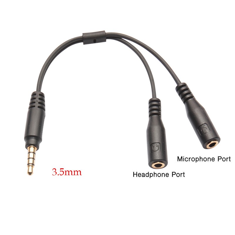 Cáp chia 2 cổng âm thanh 3.5mm hình chữ Y