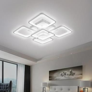 Đèn trần LED - đèn ốp trần - đèn trần trang trí 5 cánh vuông hiện đại