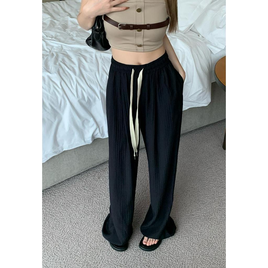 Quần Ống Rộng Kết Cấu Dây Rút 63111 Dành Cho Nữ