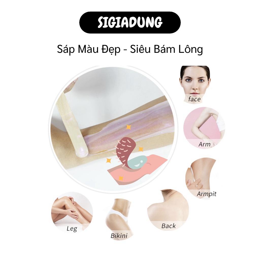 [SGD] Sáp Wax Lông Premium Trắng Ánh Nhũ Tím Màu Siêu Đẹp Bám Lông Cực Tốt Gói 100g