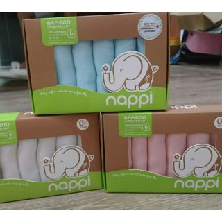 [Nappi - Sale] Khăn sữa cho bé- có 3 màu xanh hồng trắng
