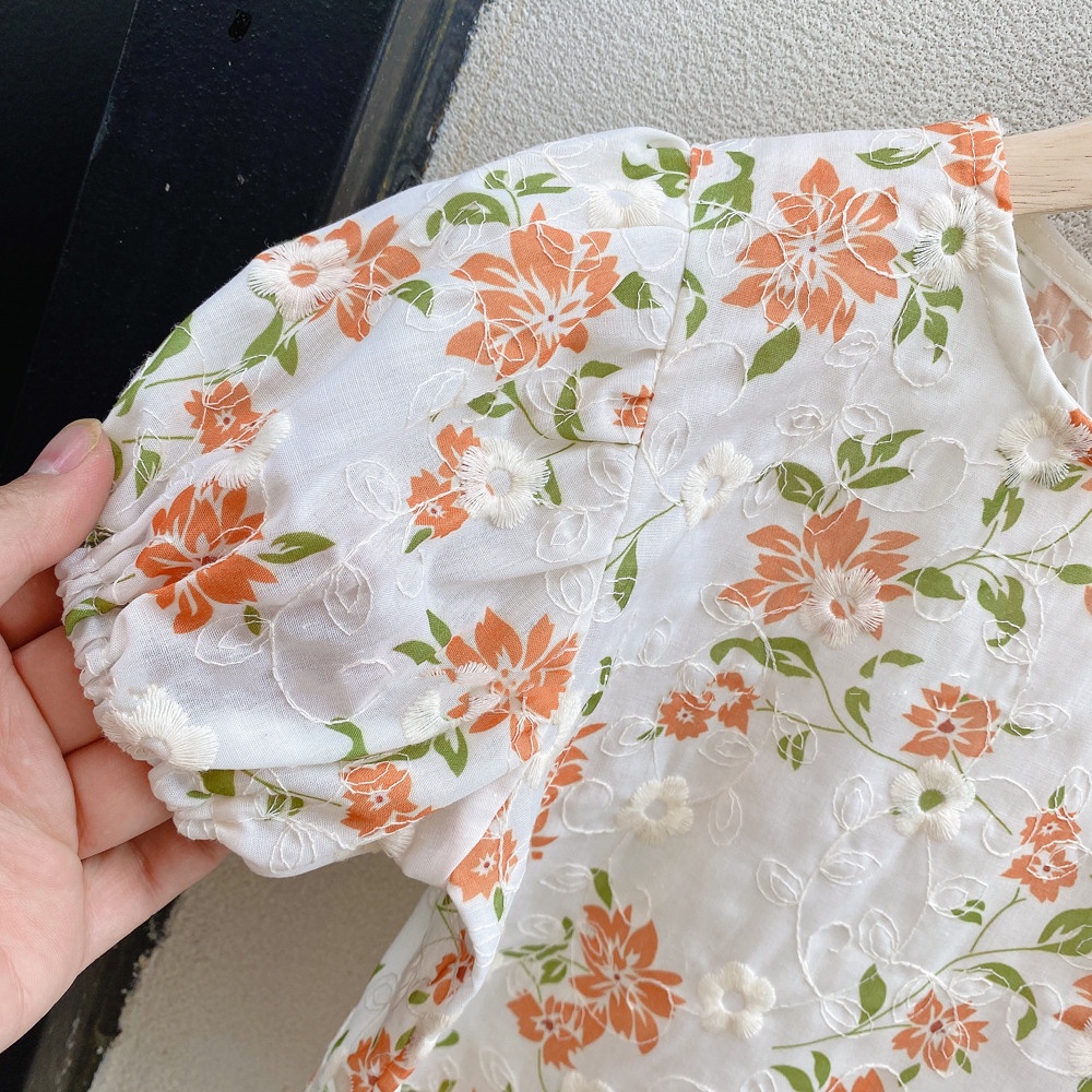 Set Áo Thêu Hoa + Chân Váy Thiết Kế Mới 2022 Thời Trang Dành Cho Nữ