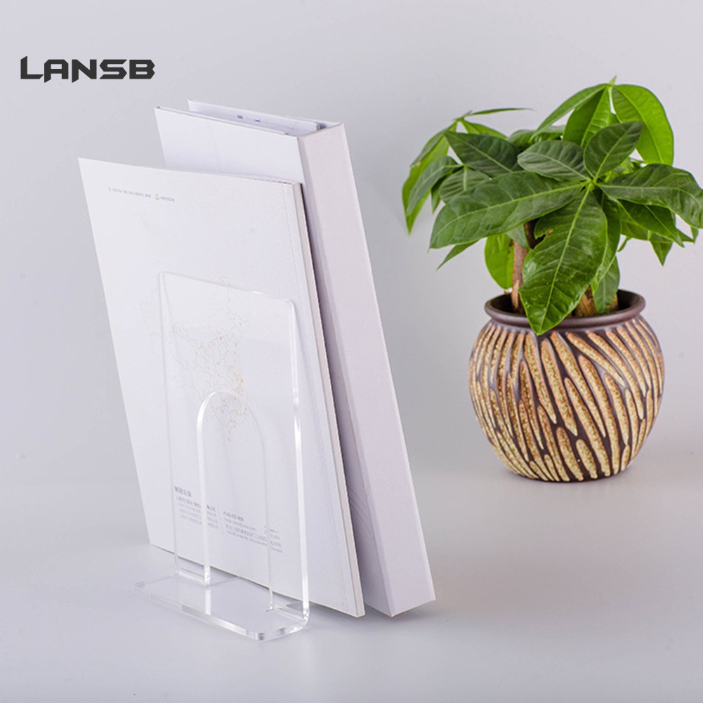 Giá để sách tiện lợi bằng nhựa acrylic trong suốt