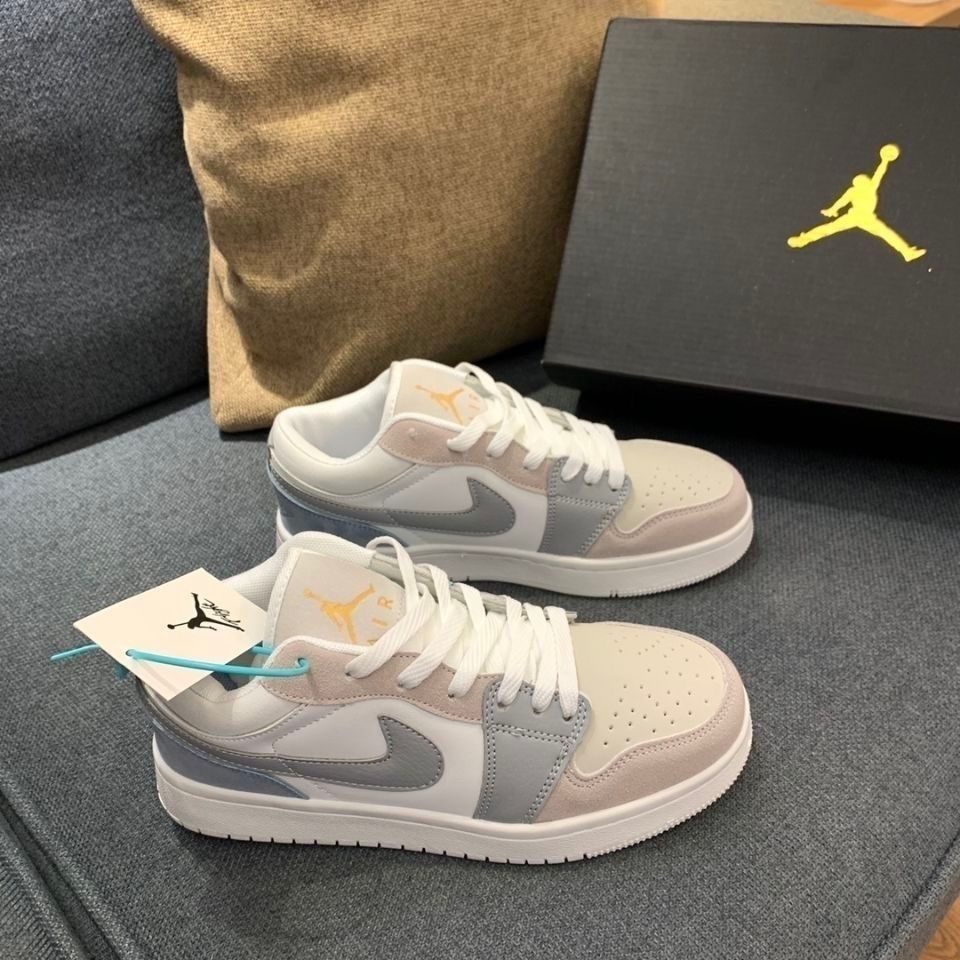 Giày Nike Jordan JD 1 Low Paris Cổ Thấp Xám , Giày Thể Thao Nam Nữ Cổ Thấp Cao Cấp Full Box Bill