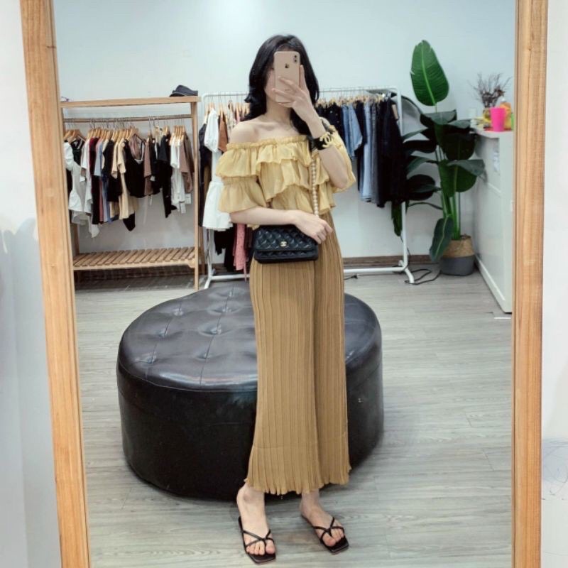 Quần Ống Rộng Dập Li (second hand)