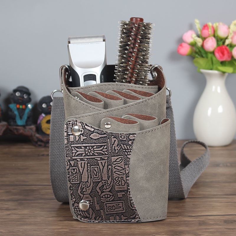Túi Đeo Hông Đựng Kéo Cắt Tóc Thời Trang Retro