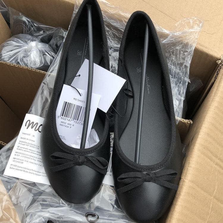 Giày búp bê Mã B4 đế bệt đính NƠ NHỎ dễ thương | BigBuy360 - bigbuy360.vn