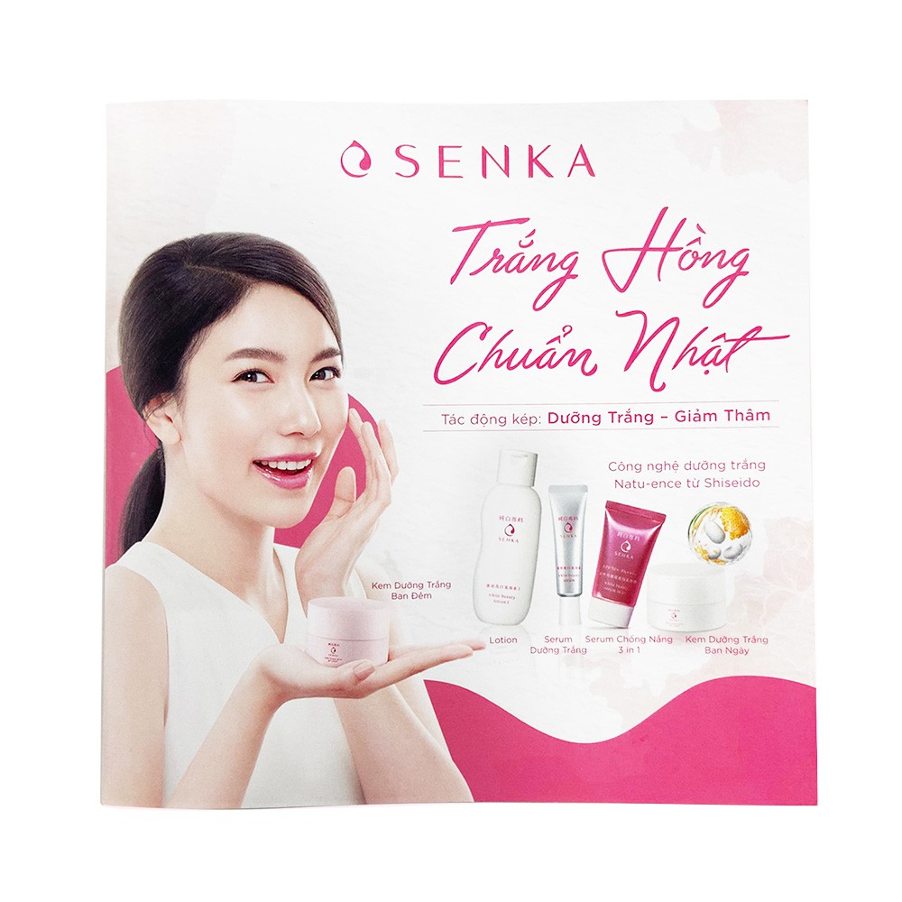 [Quà tặng Senka x Canifa] Bộ trial kit Dưỡng da Mochi trắng hồng Senka (Lotion + Serum + UV CC chống nắng) | BigBuy360 - bigbuy360.vn