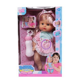 Đồ chơi búp bê Baby Doll bình sữa biết khóc, cười, uống sữa, đi vệ sinh
