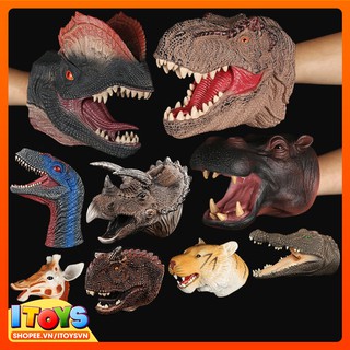 Găng tay khủng long, chó, gấu, sư tử, hươu... 20cm, ngộ nghĩnh cho các bé vui đùa. ITOYS đồ chơi trẻ em