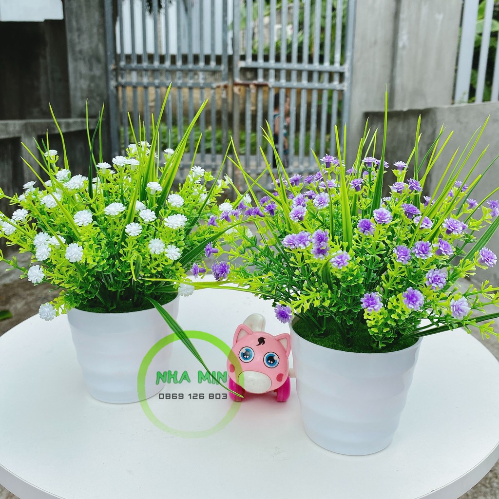 Hoa giả - Hoa Xiu baby 33cm siêu dễ thương cắm chiêm điểm tuyệt đẹp