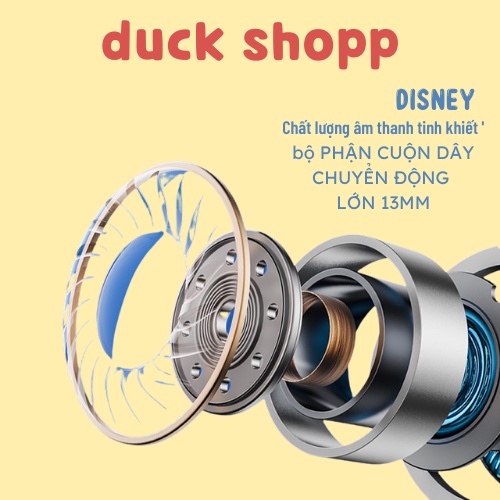 Tai nghe không dây Lenovo Disney F6 Bluetooth giảm ồn thoải mái gọi được chống nước cho Android IOS