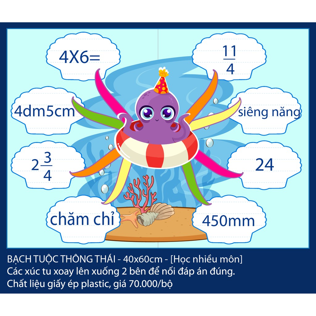 [Đồ dùng dạy học] Bạch Tuộc thông thái