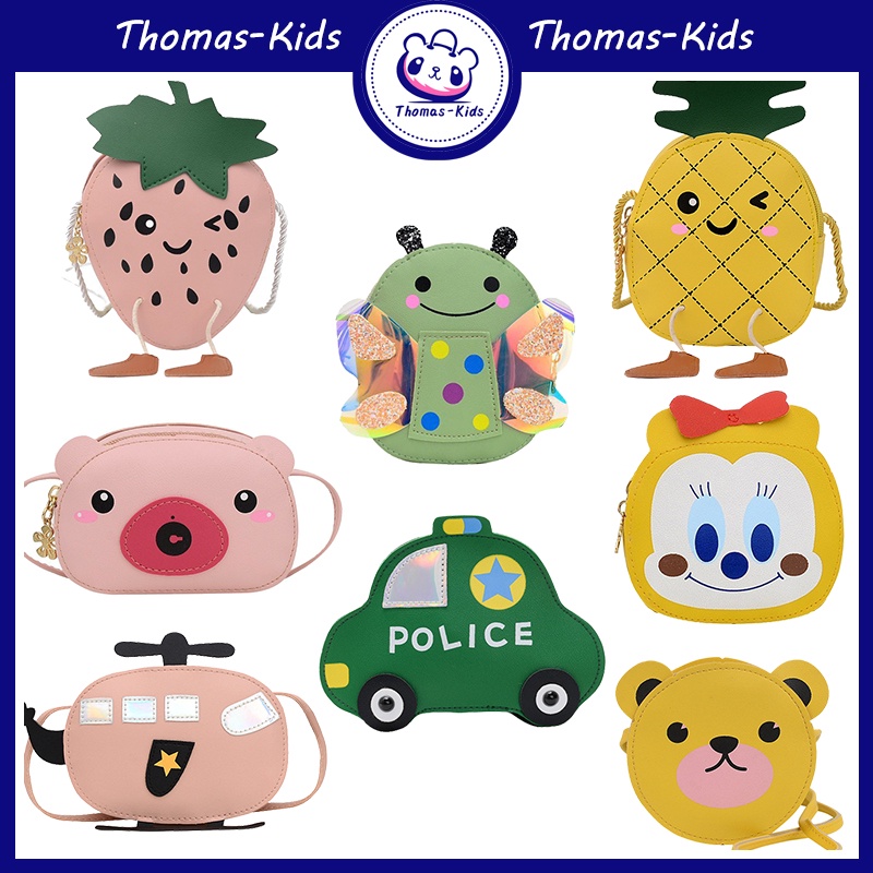 Túi Đeo Chéo Mini Phong Cách Hoạt Hình Thời Trang 24h Dành Cho Bé Gái