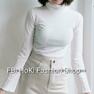 Áo cổ lọ len gân cực xinh