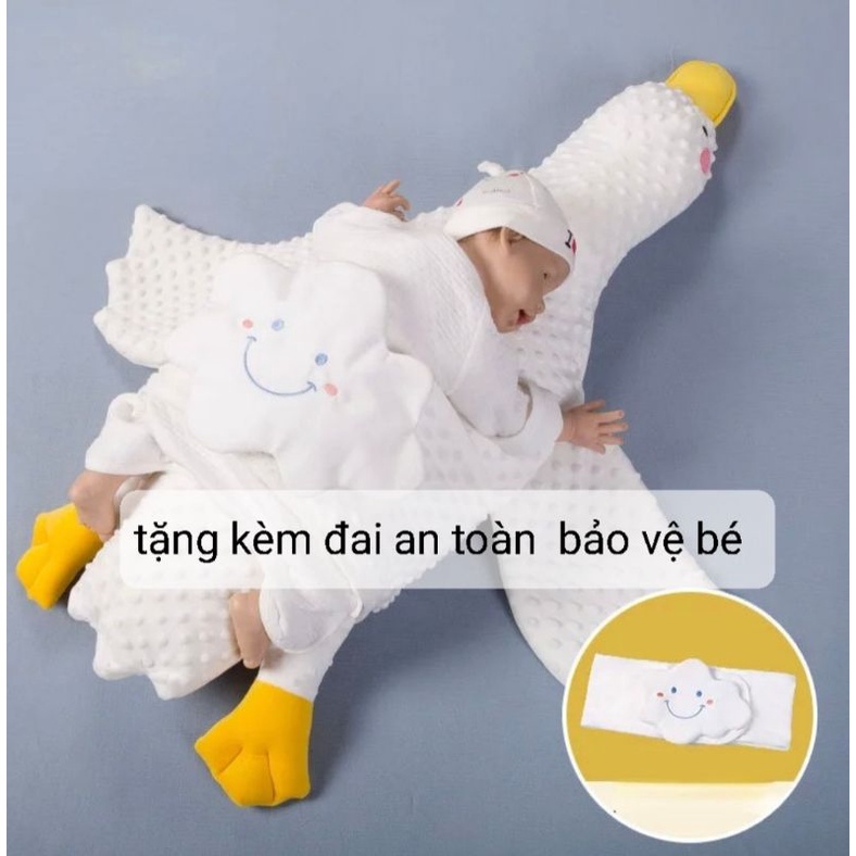 GỐI VỊT TRẮNG,GHI NẰM SẤP CHỐNG ĐAU BỤNG ĐẦY HƠI AN TOÀN CHO BÉ(Ảnh Thật -Đổ Buôn sl)