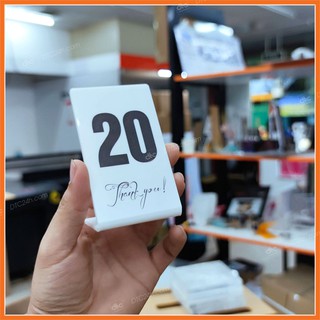 Combo 10 số để bàn, thẻ số bàn, thẻ chờ order quán cafe, quán ăn