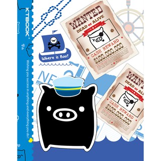 Vở 4 Ô Ly KTBOOK Monokuro Boo (80g/m2)