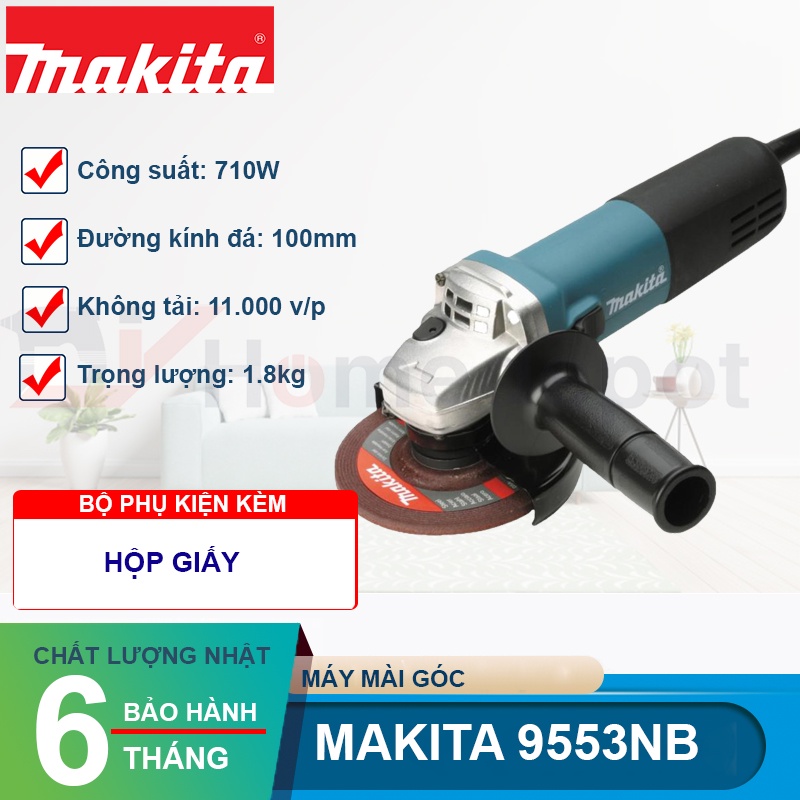 Máy mài góc cầm tay MAKITA GA9553B-9553NB  710w-100mm
