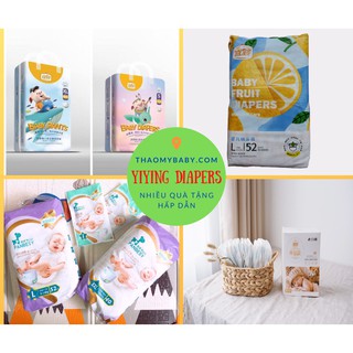 Bỉm Yiying Bông/Heo/Panbesy Xuất Âu Dán/Quần Đủ Size NB/S72/M60/L52/XL44/XX40/XXXL36