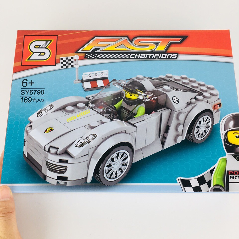 [Mã TOYJULY hoàn 20K xu đơn 50K] Xếp Hình Lego Siêu Xe Đua No 456. Lego Xếp Hình Ô Tô Thông Minh cho bé