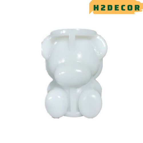 Khuân đá hình gấu, khuân đá silicon, khay đá làm mát trang trí đồ uống - H2decor