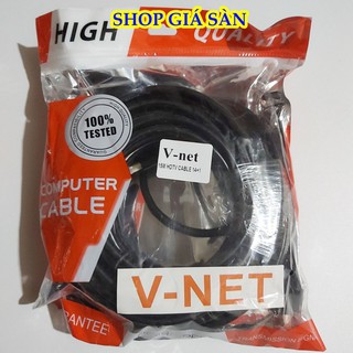 Dây Hdmi, Cáp Hdmi Tròn Đen 7.0 (14+1) VNET/ Arigato Dài 10M - 15M - 20M Hỗ Trợ Hd