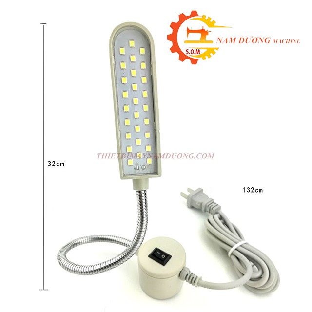 Đèn led máy may nam châm 20 bóng juki sáng trắng - Đèn LED 30 bóng siêu sáng có nam châm- Đèn led máy may