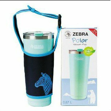 Ly Giữ Nhiệt Zebra Polar Có Túi Quai Đeo