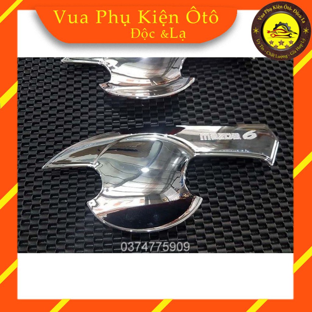 Ốp tay - hõm cửa Mazda 6, Mạ crom sang trọng