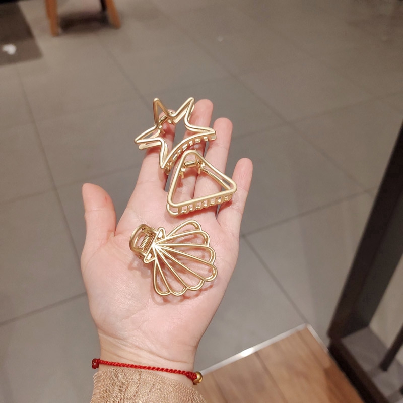 Kẹp Tóc Kim Loại Nhiều Hình Xinh Xắn Phong Cách Hàn Quốc