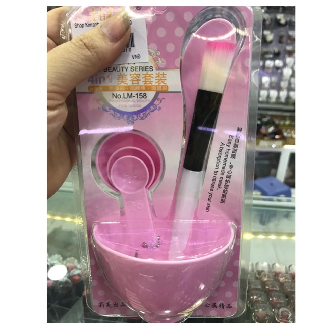 Bộ chén cọ đắp mặt nạ ( 6 món )