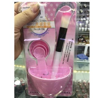 Bộ chén cọ đắp mặt nạ ( 6 món )